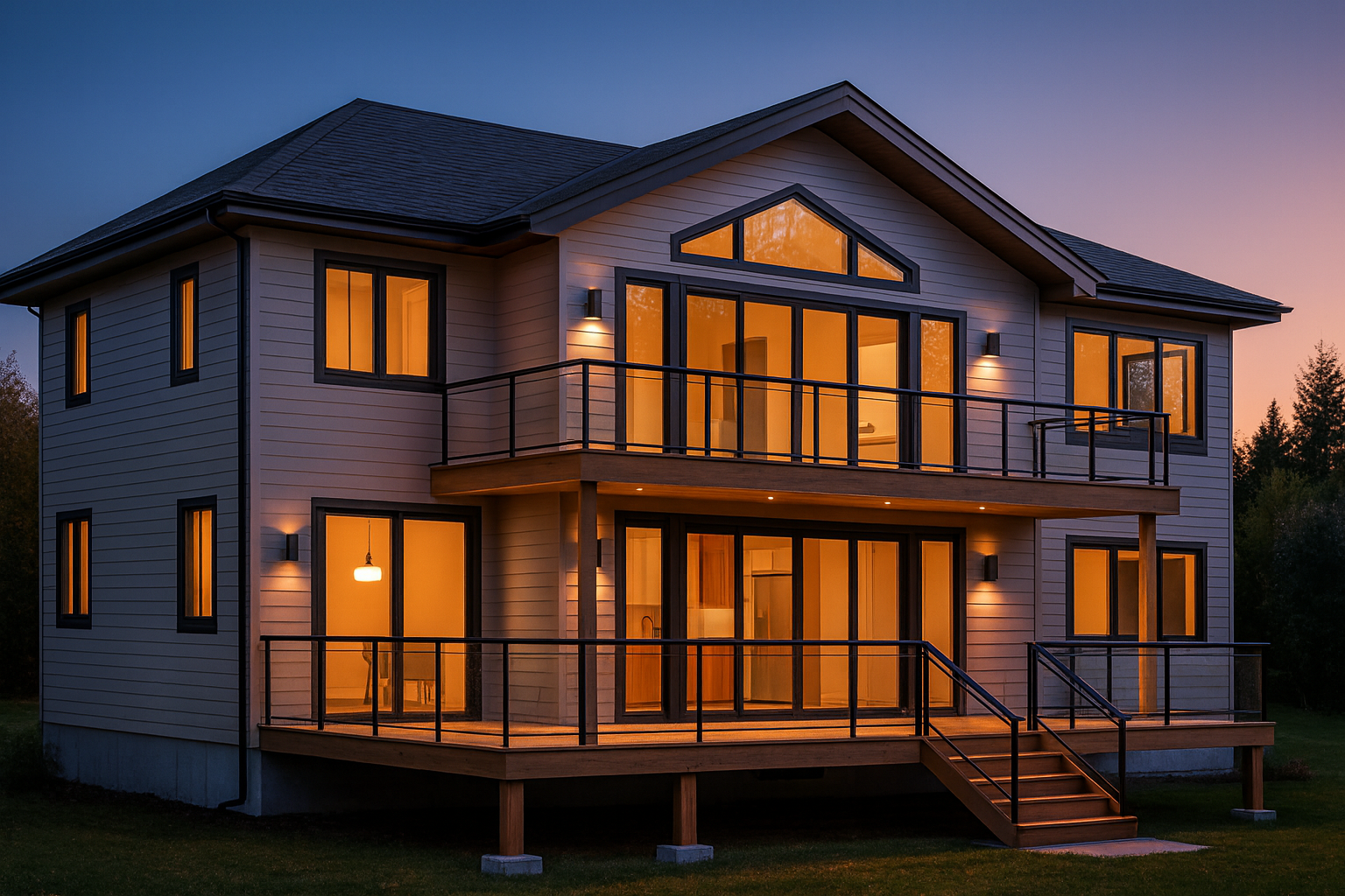 Lakeshore addition with expanded kitchen and deck
